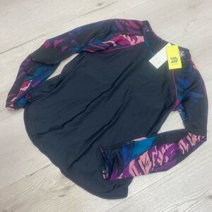 All in Motion Women's Swim Coverup - Black with Multicolor Accents